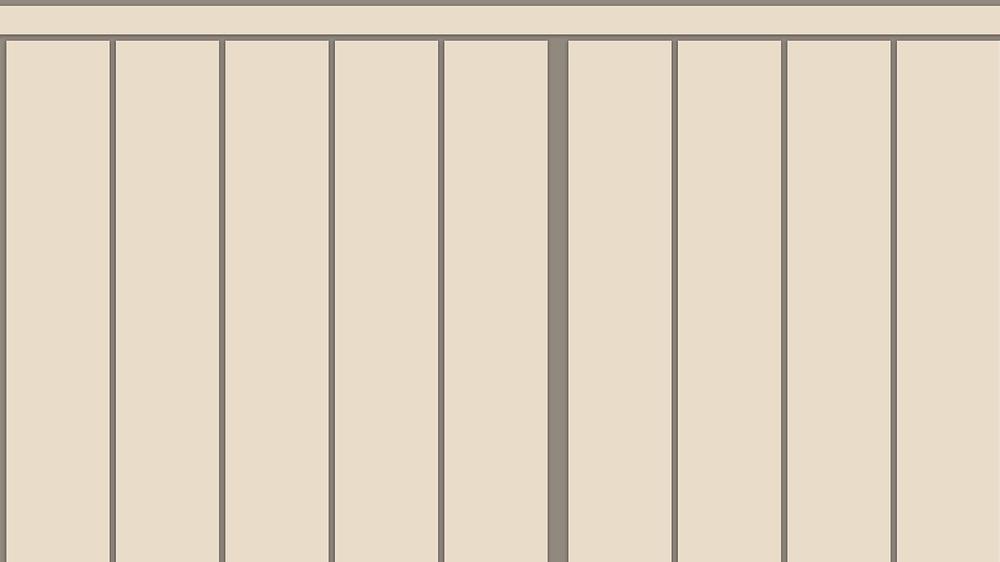 Slatted Half Wall 003