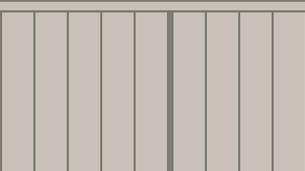 Slatted Half Wall 005