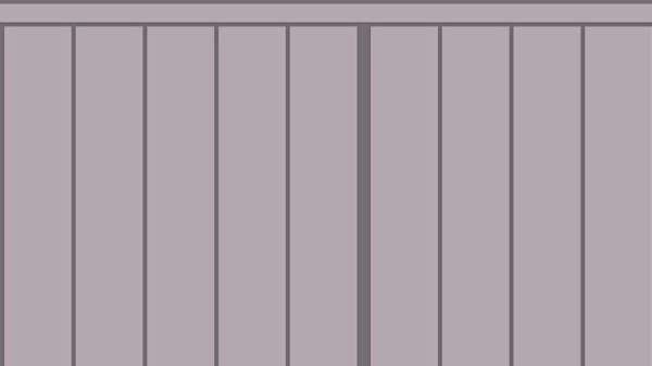 Slatted Half Wall 006