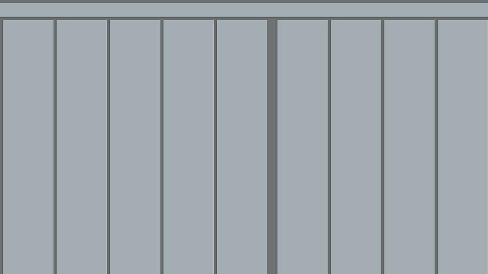 Slatted Half Wall 008