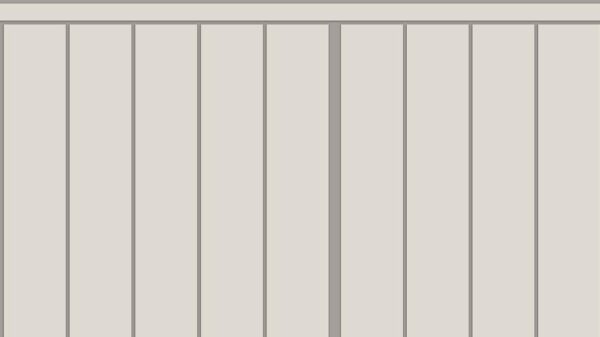 Slatted Half Wall 010
