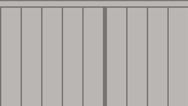 Slatted Half Wall 011