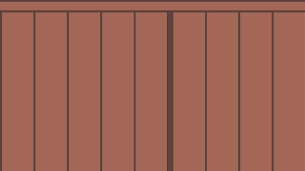 Slatted Half Wall 013