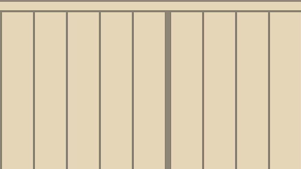 Slatted Half Wall 014