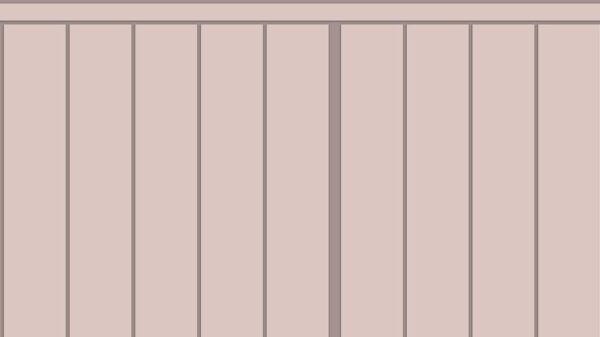 Slatted Half Wall 015