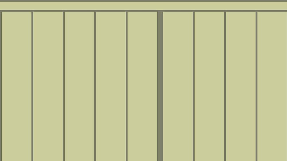 Slatted Half Wall 019