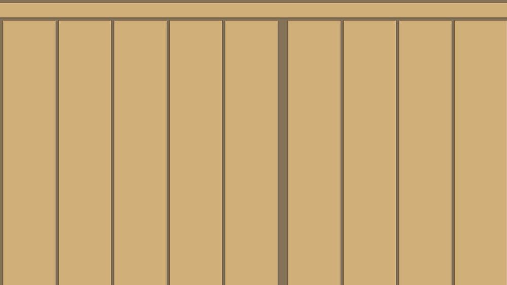 Slatted Half Wall 020