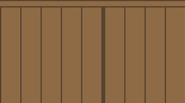 Slatted Half Wall 021