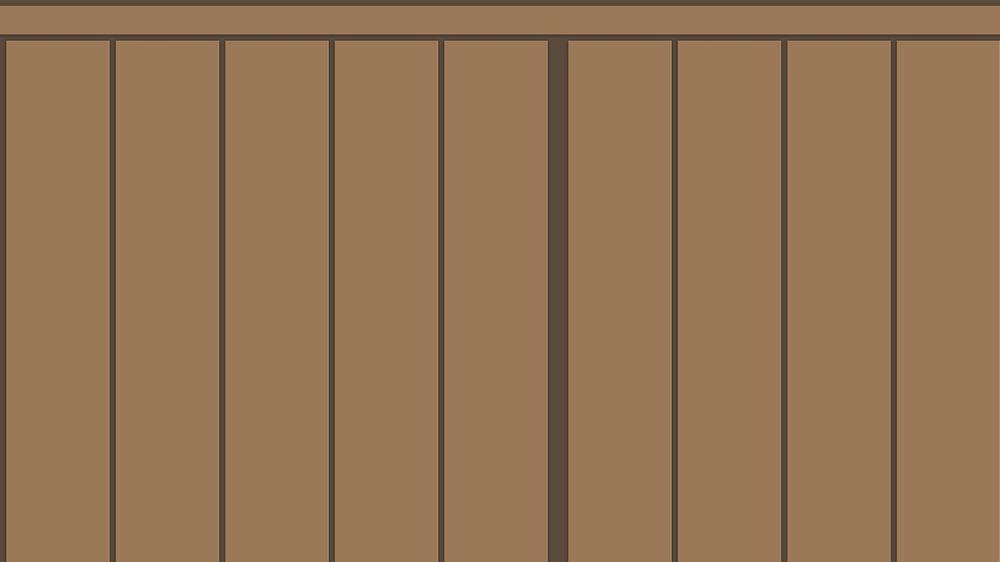 Slatted Half Wall 022