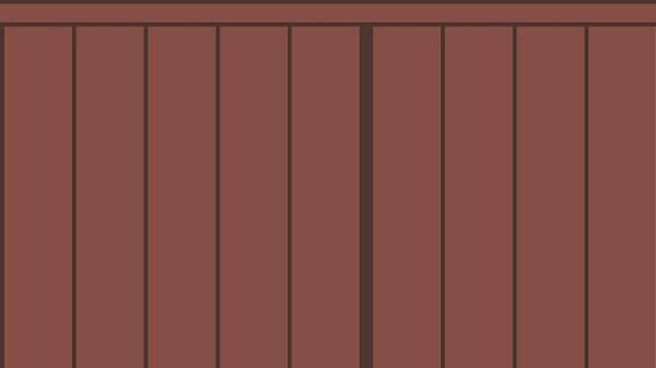 Slatted Half Wall 023