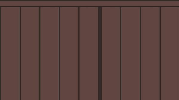Slatted Half Wall 025