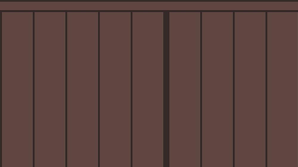 Slatted Half Wall 025