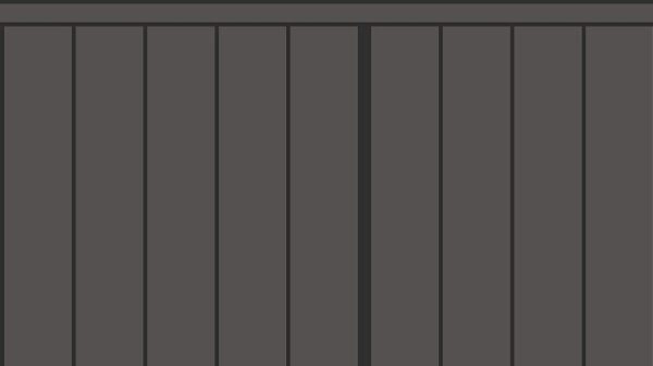 Slatted Half Wall 026