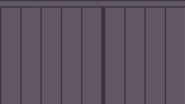 Slatted Half Wall 027