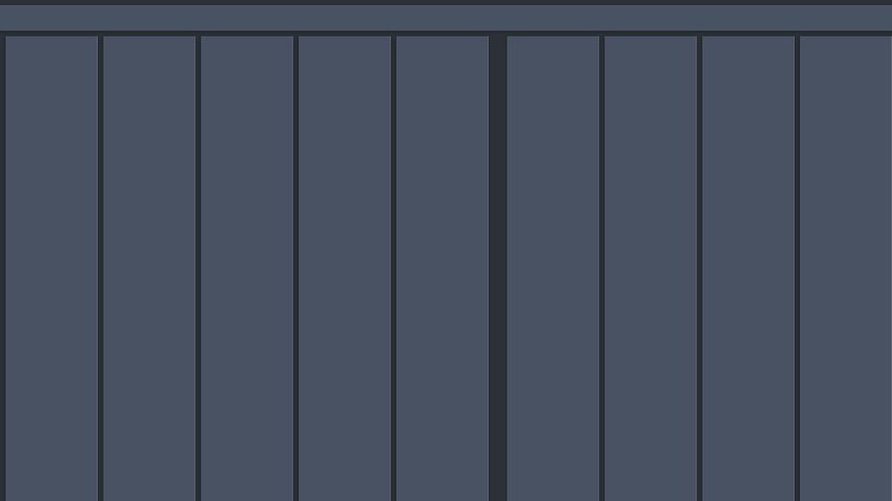 Slatted Half Wall 028