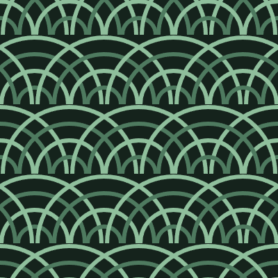 Deco Fan — Forest