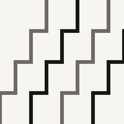 Deco Steps — Bone & Ink
