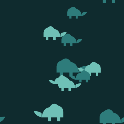 Tiny Dinos — Deep Teal