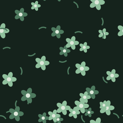 Ditsy Floral — Forest
