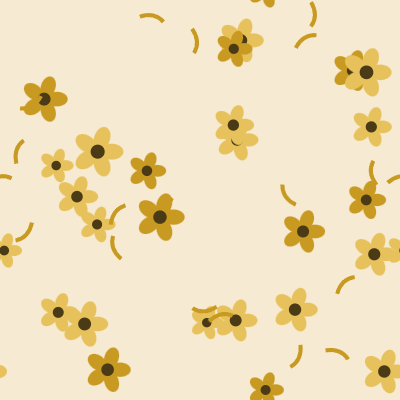 Ditsy Floral — Mustard