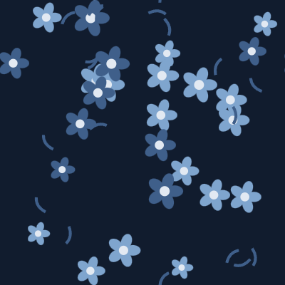 Ditsy Floral — Ink Navy