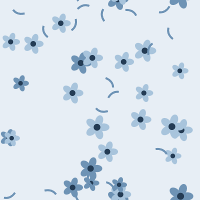 Ditsy Floral — Sky