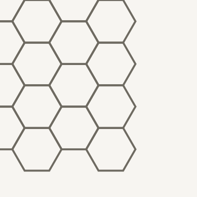 Hex Mesh — Bone & Ink
