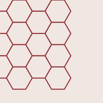 Hex Mesh — Oxblood