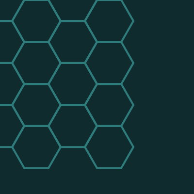 Hex Mesh — Deep Teal