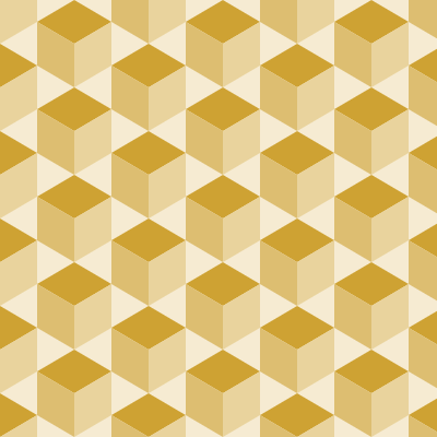 Isometric Cubes — Mustard