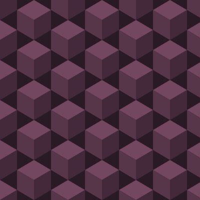 Isometric Cubes — Plum