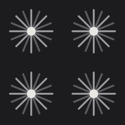 Sunburst — Charcoal