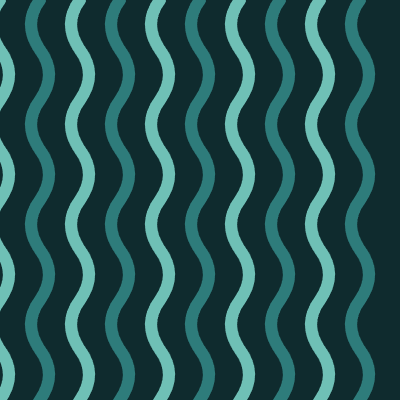 Wave Stripe — Deep Teal