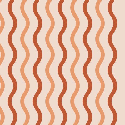 Wave Stripe — Terracotta