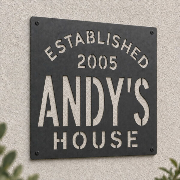 Laser Cut Metal Sign